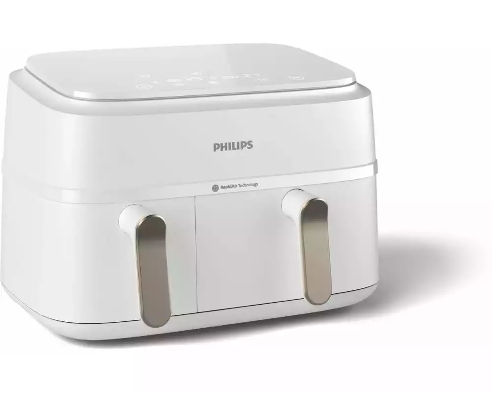 Philips Heissluft-Fritteuse 3000 Series Dual Basket Champagner
