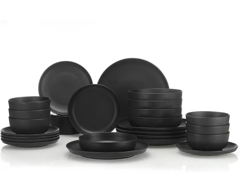 Hermia Geschirr-Set Schwarz