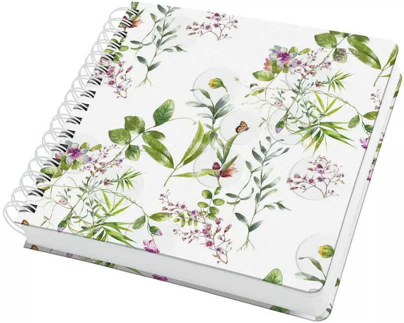 Jolie Spiral-Notizbuch Fairytale Garden, 23.4 x 21.5 cm, Blanko
