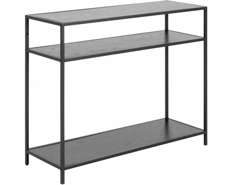 AC Design Konsolentisch Seaford 100 x 35 x 79 cm, Schwarz