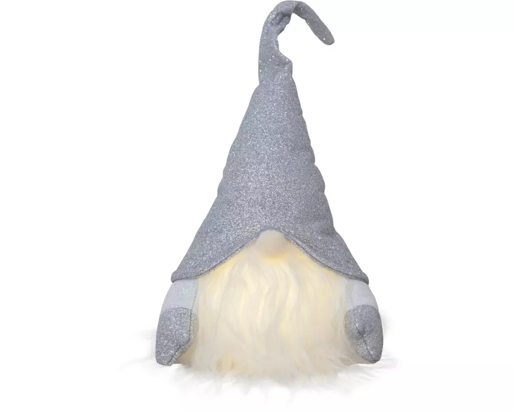 Star Trading LED-Figur Wichtel, 1 LED, 28 cm, Grau