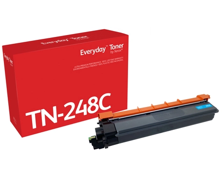 Everyday Cyan Toner by compatible with Brother TN248C, Standard capacity. Colour toner page yield: 1000 pages, Printing colours: Cyan, Quantity per pack: 1 pc(s)
