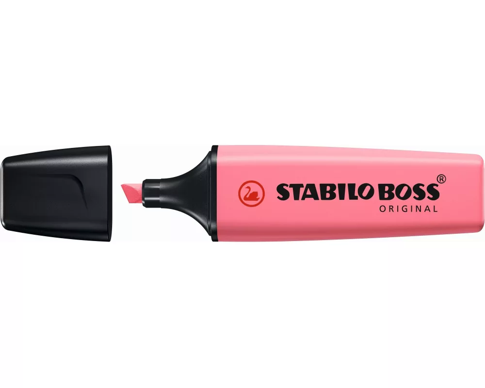 STABILO Textmarker Boss Original Kirschrot, 10 Stück