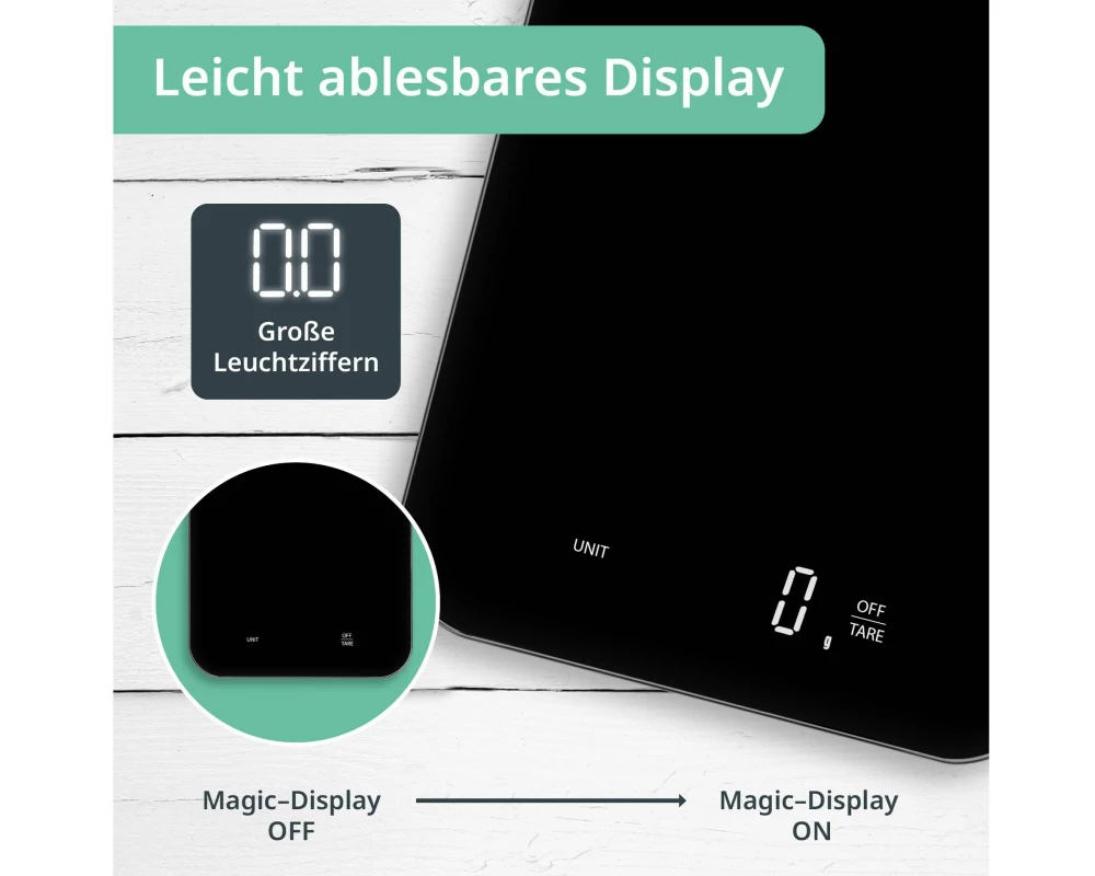 ADE Küchenwaage Tessa KE2301-1 Schwarz