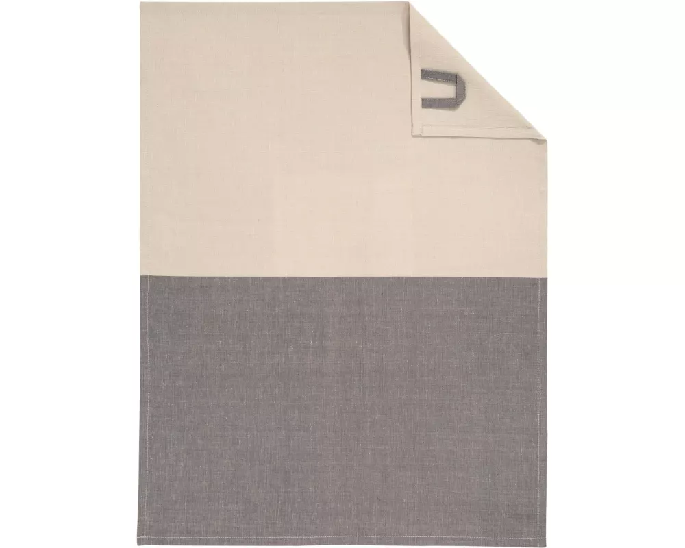 Cawö Geschirrtuch Cuisine Duo Basalt/Leinen