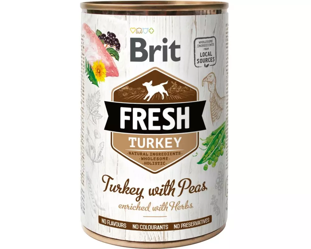 Brit Nassfutter Fresh Turkey with Peas 6 x 400 g