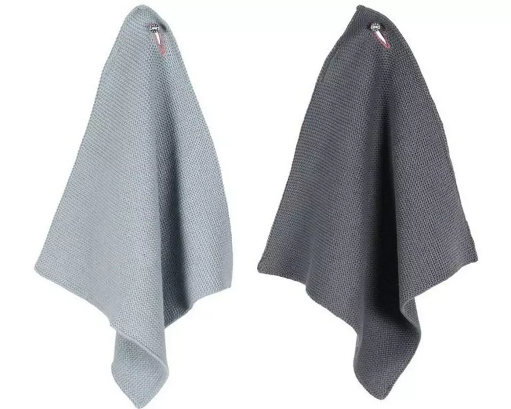 pad Reinigungstuch Monte 2er Set, 25 x 25 cm, Grau