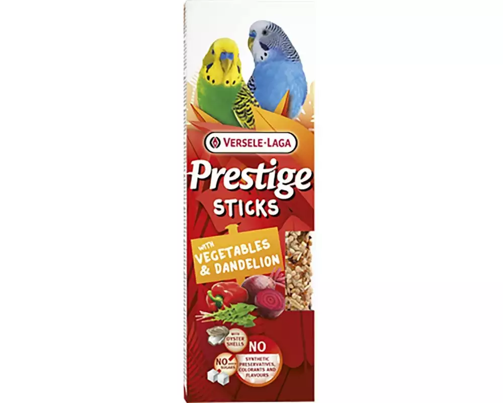 Versele Laga Ziervogelfutter Prestige Sticks Gemüse und Löwenzahn 2 Stk.