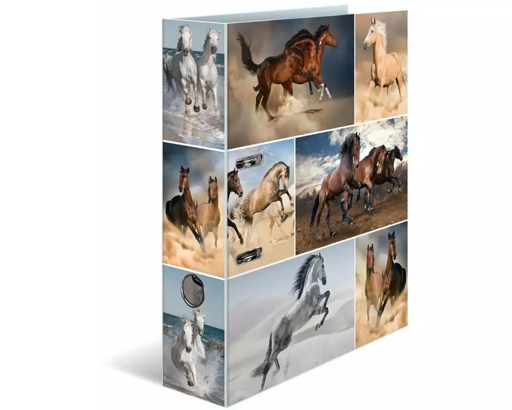 HERMA Ordner Pferde 7 cm, Mehrfarbig