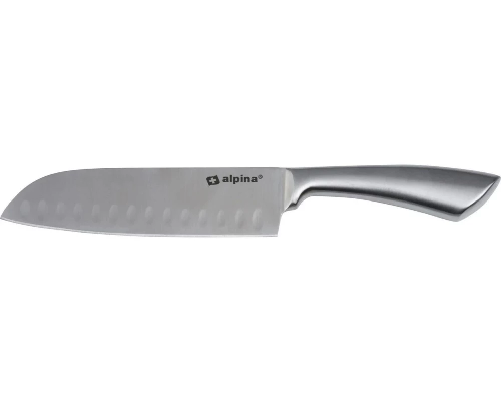 alpina Kochmesser Santoku 31.5 cm, Silber