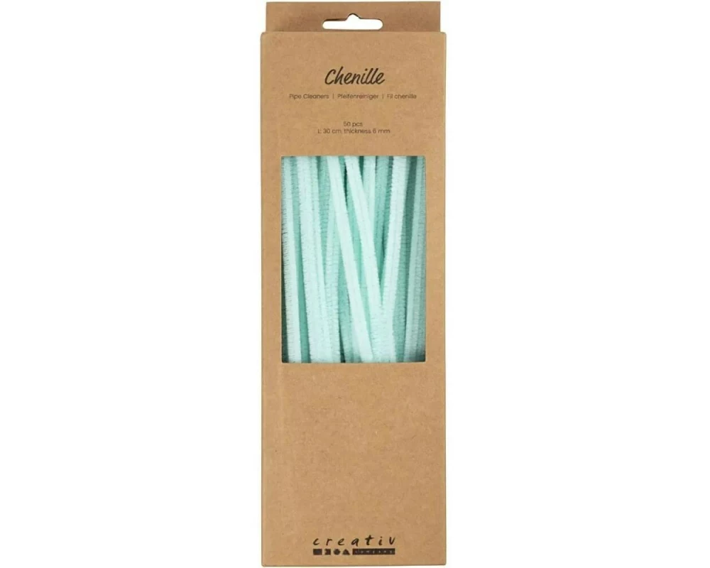 Creativ Company Chenilledraht 50 Stück, Türkis