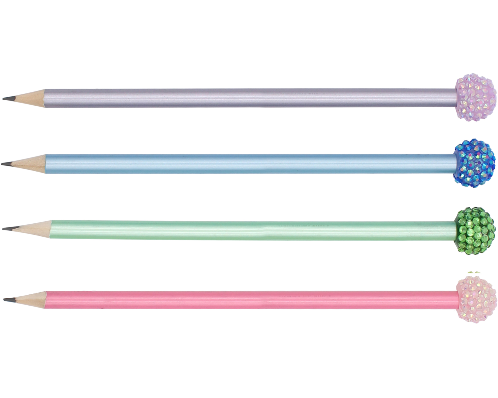 ROOST Bleistift Glitter Ball TSKY-P06 farbig assortiert