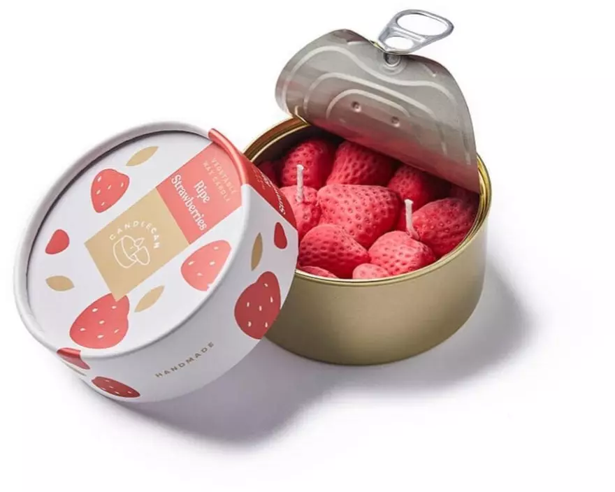 Mandatus Duftkerze Candle Can Ripe Strawberries
