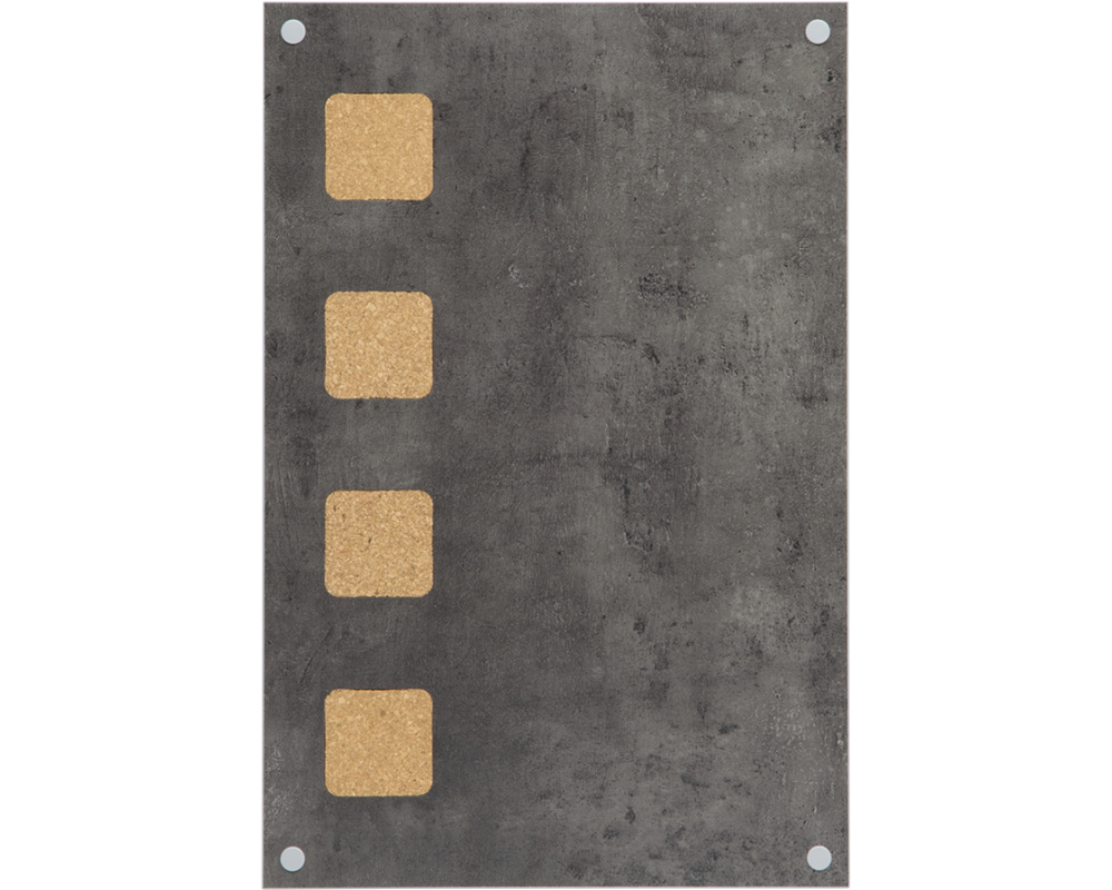 SECURIT Kreidetafel Living Wall LW-GY-58 grau 63x41x2cm