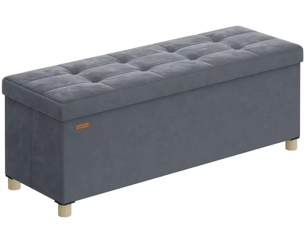 Songmics Sitztruhe 110 x 40 cm, Grau