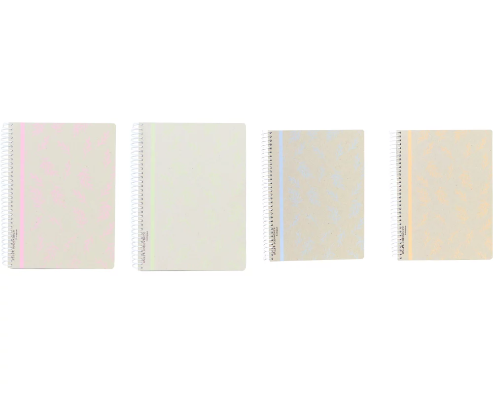 ANCOR Spiralbuch Ecocover A4 116083 ECOLOGIQUE,90g,liniert 80 Bl.