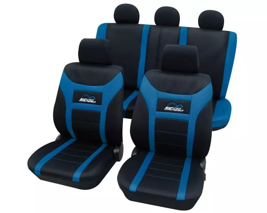 HP Autozubehör Sitzbezug Super Speed 11-teilig, Blau