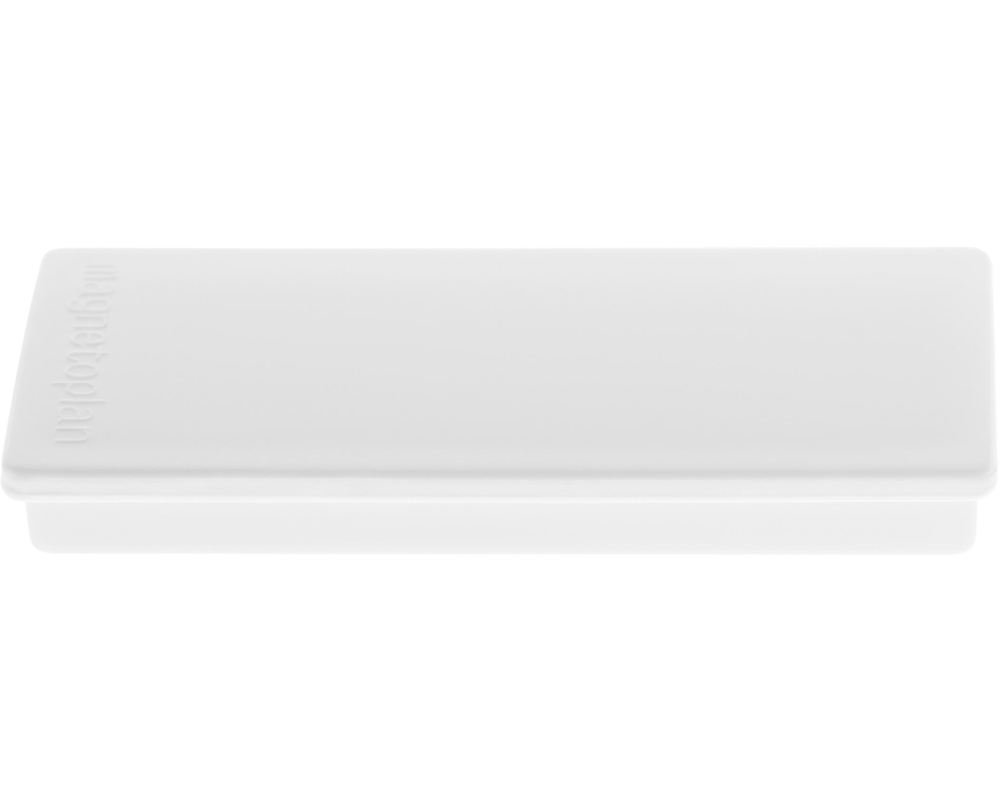 MAGNETOPLAN Rechteck-Magnethalter 16651400 weiss 4 Stück