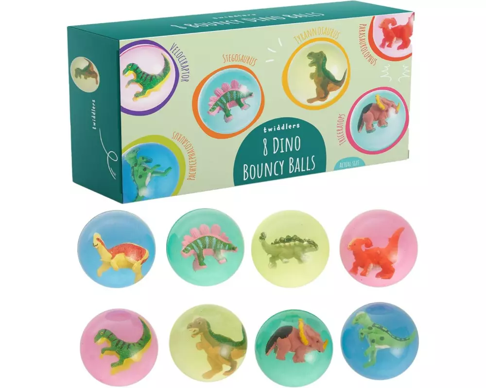 Twiddlers Gummiball Dinosaurier 8 Stück