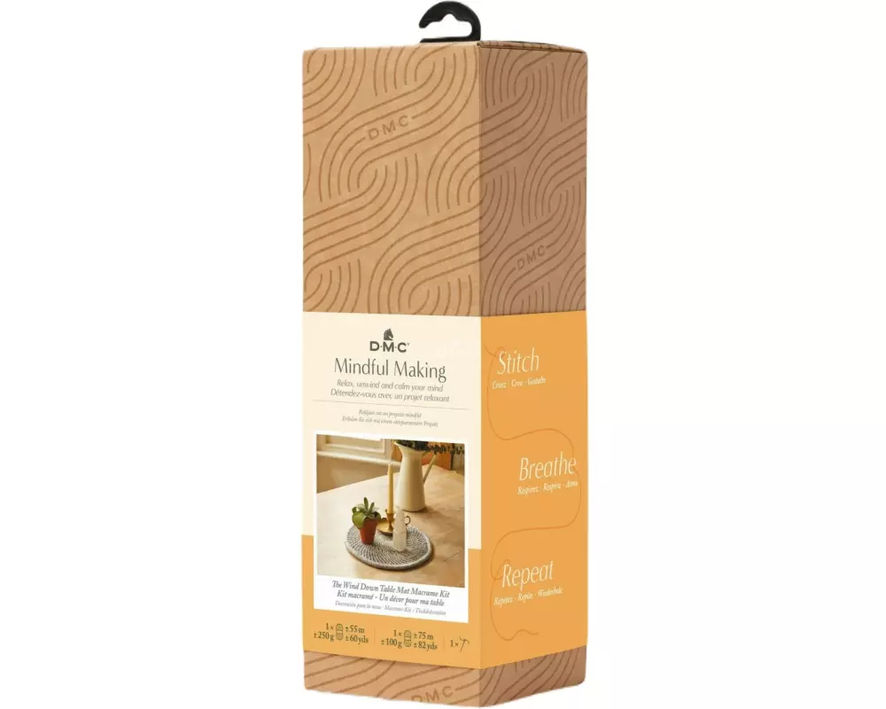 DMC Makramee-Set Mindful Making Tischset, Ø 40 cm