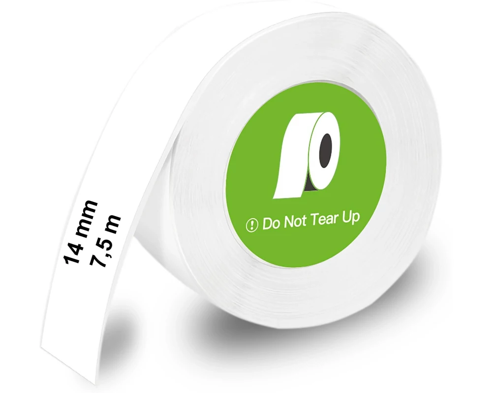 Olympia LabelRolls endlos Schwarz auf Weiss