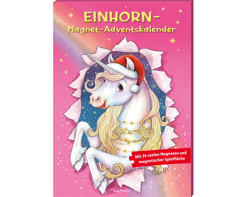 CARLSEN Adventskalender 57235 Einhorn Magnete