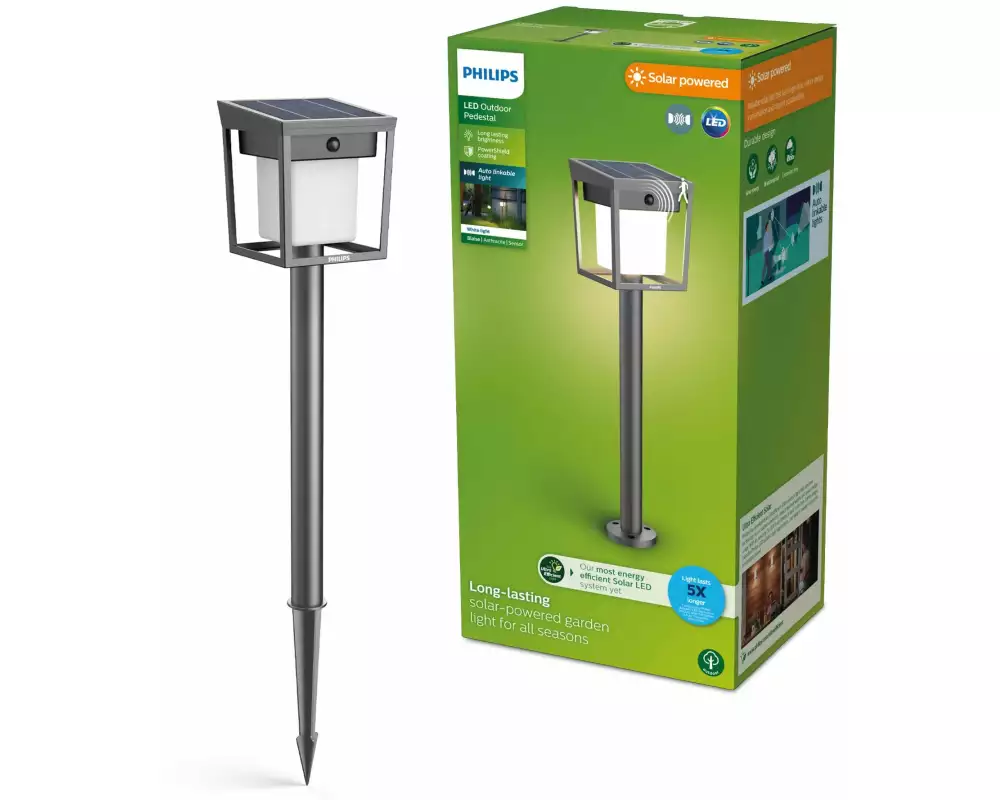 Philips Blaise Sockel Solar UE Link 3000K anthrazit
