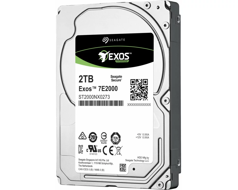 Seagate HDD Exos 7E2000 Enterprise Capacity 2TB, 2.5 inch, SAS, 7200rpm, 128MB cache, 512e, 24x7