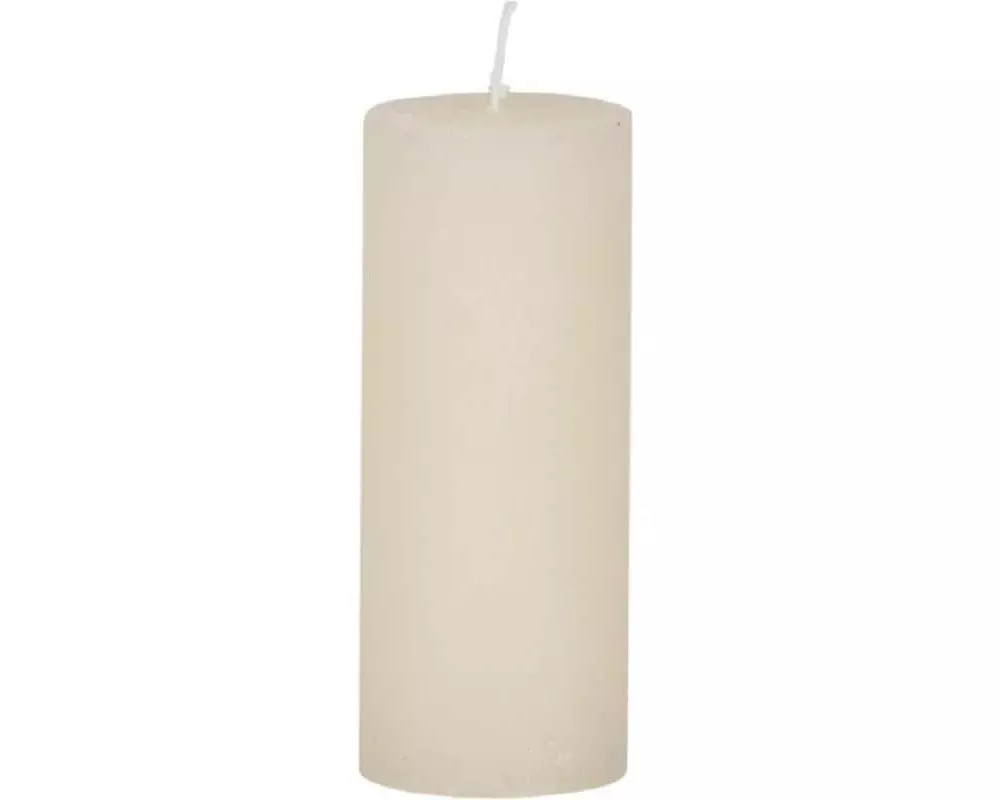 Weizenkorn Kerze Ice 12 cm x 5 cm, Elfenbein, 6 Stück