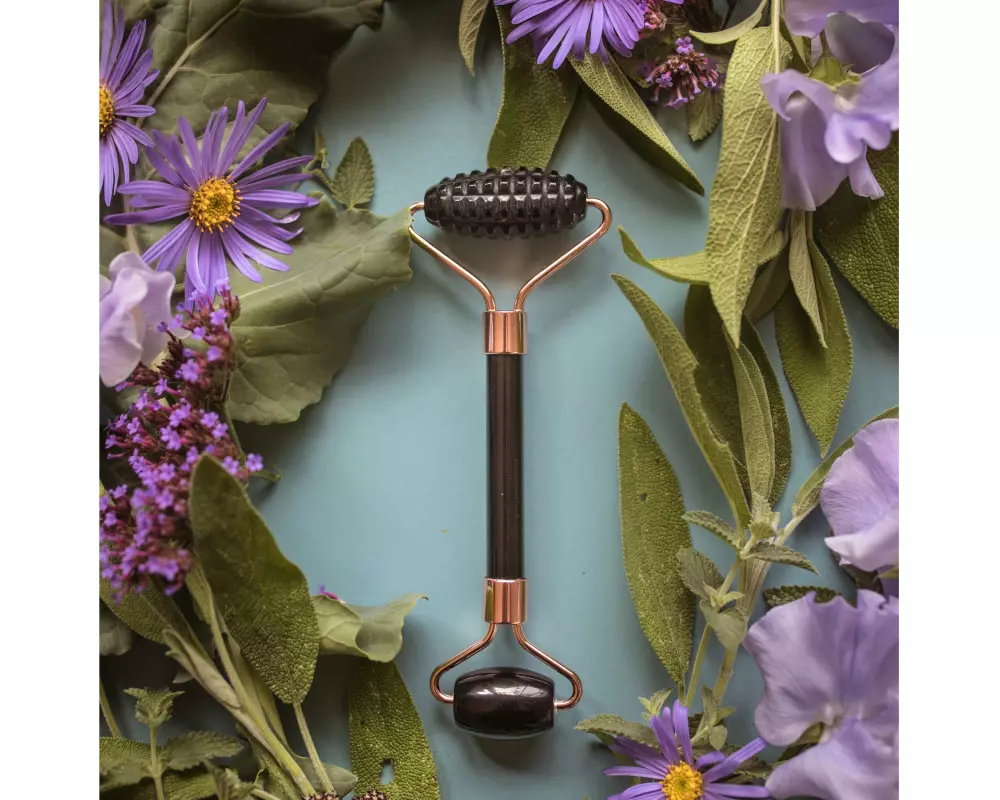 YÙ BEAUTY Amethyst-Gesichtsroller Doppel-Gesichtsroller aus Amethyst