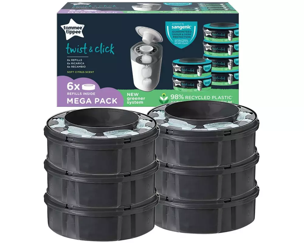 Sangenic Nachfüllkassette Twist & Click 6 Stück