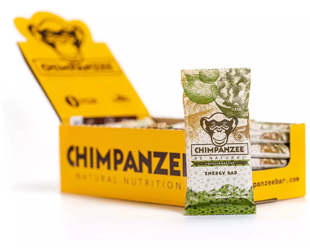 Chimpanzee Energy Bar, Box Nuss/Rosine, 20 x 55 g