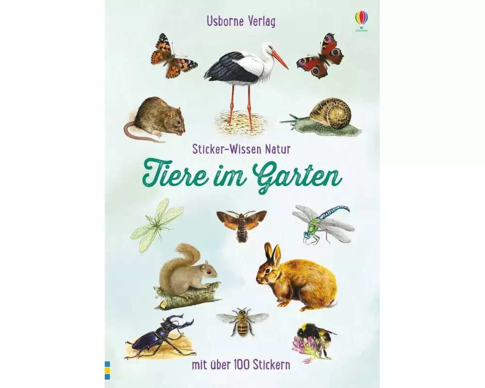 Sticker-Wissen Natur: Tiere im Garten
