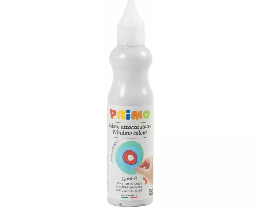 Primo Fensterfarbe, Silber, 75 ml/ 1 Fl. 75 ml, Silber