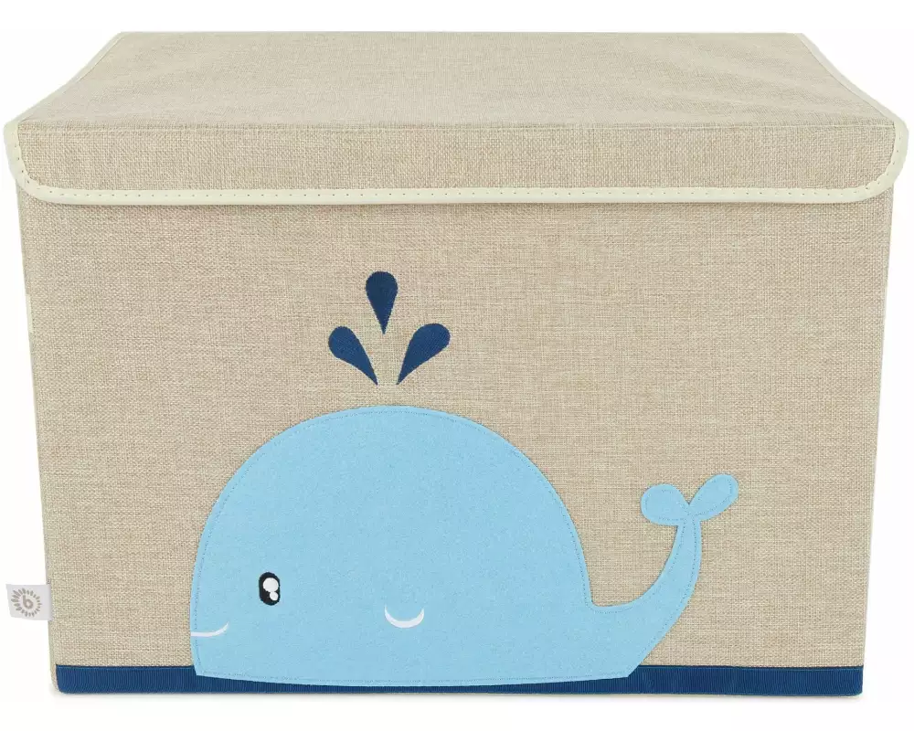 bieco Spielzeugbox Wal 36 x 36 x 51 cm