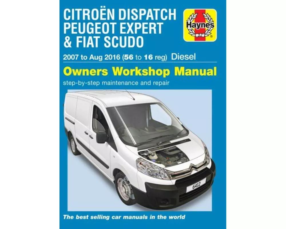 Citroen Dispatch, Peugeot Expert & FIAT Scudo Diesel ('07-Aug '16) 56 to 16