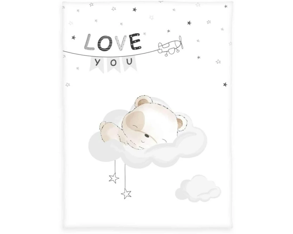 Herding Kuscheldecke Bär Love you 75 x 100 cm