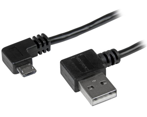 StarTech.com 2m 6 ft Micro-USB Cable with Right-Angled Connectors