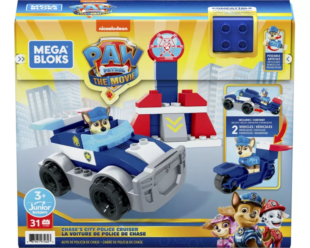 Mega Bloks Paw Patrol Chases Polizeifahrzeug