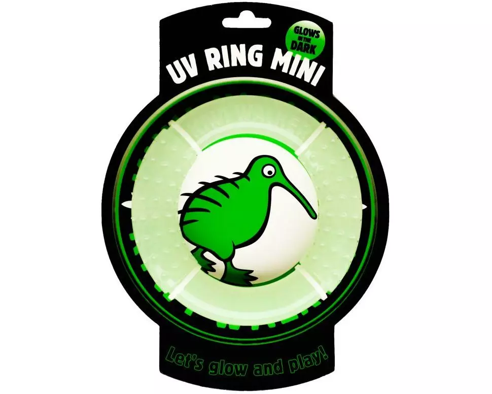 KIWI WALKER Hunde-Spielzeug Glow Ring Mini, Ø 13 cm