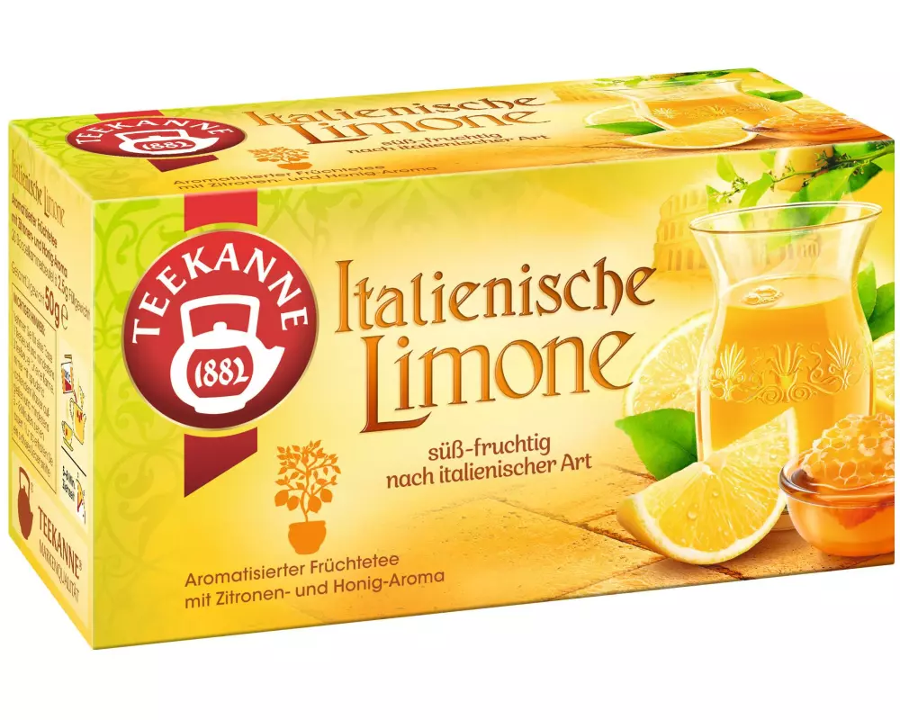 Teekanne Teebeutel Italienische Limone 20 Stück