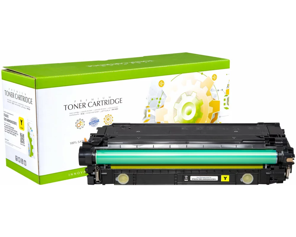 STATIC Toner cartridge compatible with HP CF362X yellow High Capacity remanufactured 9.500 pages