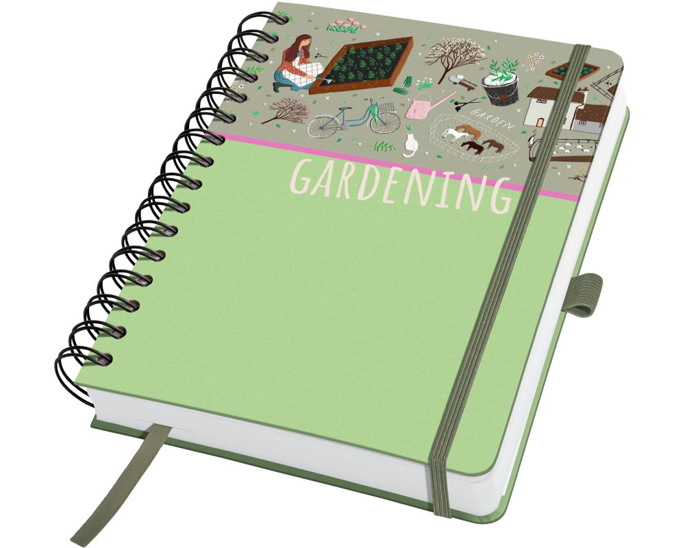 JOLIE Spiral-Notizbuch A5 JN654 Garden Love blanko 240 S.