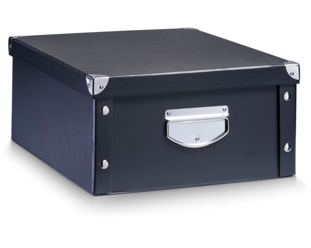 ZELLER Aufbewahrungsbox 22lt 17928 schwarz 40x33x17cm