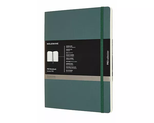 Moleskine PRO Notebook XL, Soft Cover, Forest Green