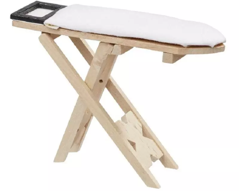 HobbyFun Mini-Utensilien Bügelbrett Natur