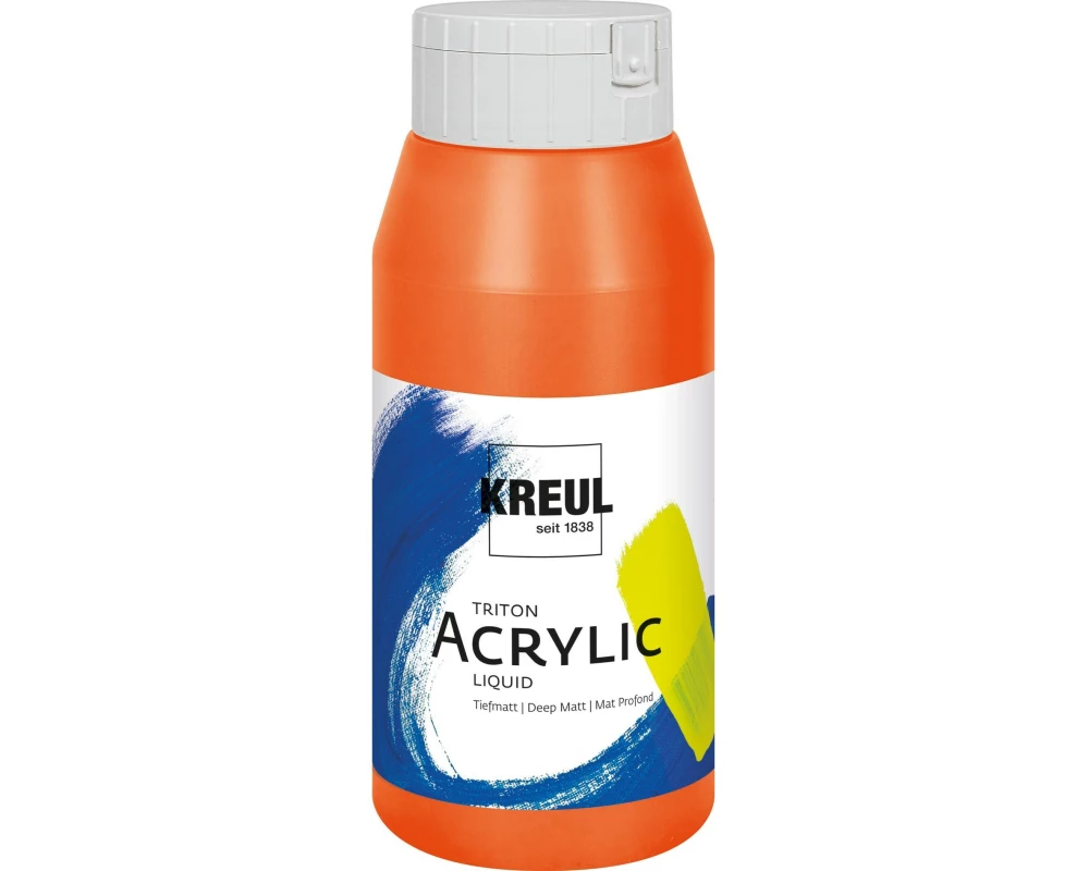Kreul Acrylfarbe Triton Acrylic Liquid Echtorange 750 ml