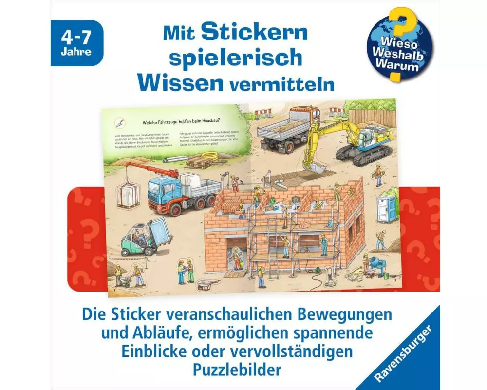 Ravensburger Kinder-Sachbuch Fahrzeuge auf der Baustelle