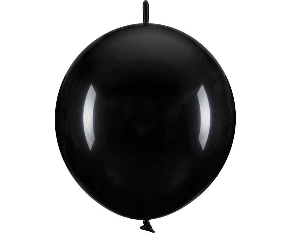 Partydeco Luftballon Schwarz 33 cm, 20 Stück