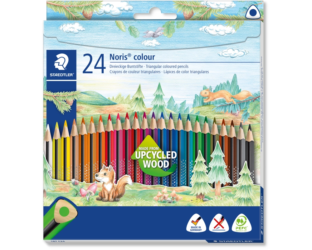 STAEDTLER Farbstifte Noris Colour 187C2403 upcycled Wood 24 Stück